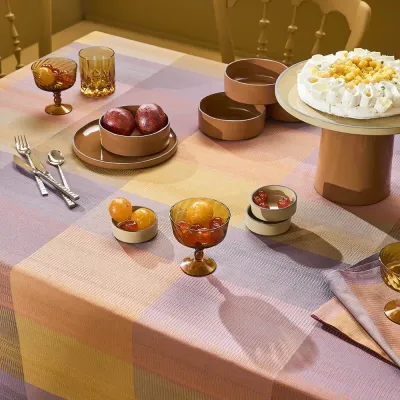 Mille Ecossais Velvet Table Linens