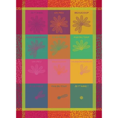 Marguerite Effeuille Kitchen Towel 22"x31"