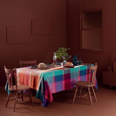 Mille Petales Floralies Coated Cotton Custom Tablecloth