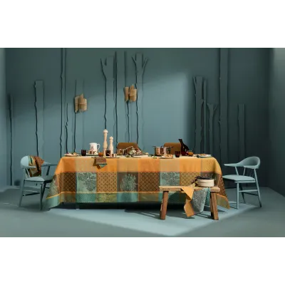 Mille Trees Foret Coated Cotton Jacquard Table Linens