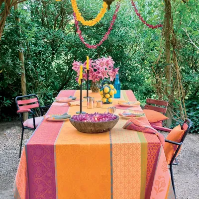 Mille Saris Pendjab Coated Stain Resistant Table Linens