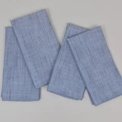 Denim Blue Jean Set of 4 Napkins 20"x20"
