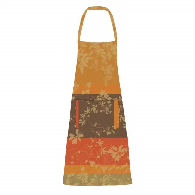 Mille Lierres Automne Coated Cotton Jacquard Apron 30"x33"