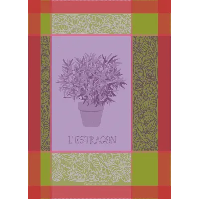 L'Estragon Mousse 100% Cotton Jacquard Kitchen Towel 22"x31"