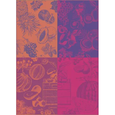 Les Fruits Purple 100% Cotton Jacquard Kitchen Towel 22"x31"