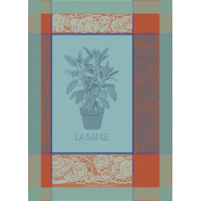 La Sauge Givre 100% Cotton Jacquard Kitchen Towel 22"x31"