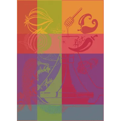 Tajine Hot Epices 100% Cotton Jacquard Kitchen Towel 22"x31"