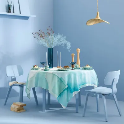 Aqua Mineral Table Linens