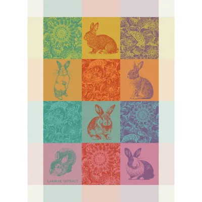 Les Lapins Printemps Kitchen Towel 22"x31"