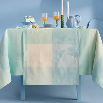 Mille Iris D'Eau Aqua Tablerunner 22"x71"
