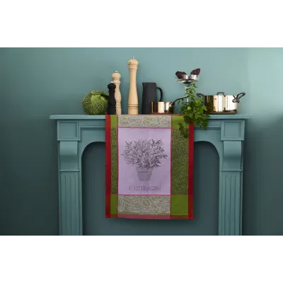 L'Estragon Mousse 100% Cotton Jacquard Kitchen Towel 22"x31"