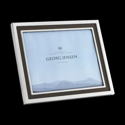 Manhattan Picture Frame 8"X10" Leather & Steel