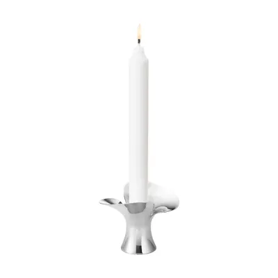 Bloom Taper Candleholder Steel 2-Pc