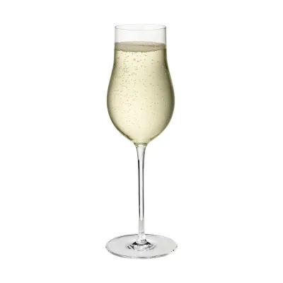 Sky Champagne Flute Glass Crystalline 25 Cl 6-Pc