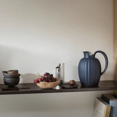 Bernadotte Midnight Blue ABS And Stainless Steel Lid Thermo Jug 1L