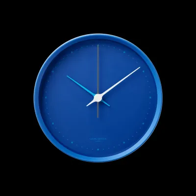 Henning Koppel Stainless Steel Glass ABS Plastic Wall Clock 10cm Blue