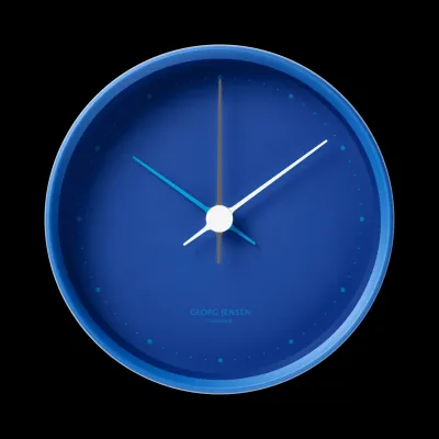 Henning Koppel Iconic Blue Matte Wall Clock 22Cm