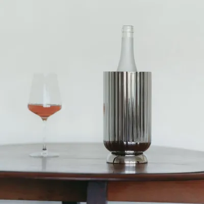 Bernadotte Mirror Polished Stainless Steel Wine Cooler