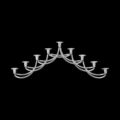 Harmony Mirror Polished Stainless Steel Menorah