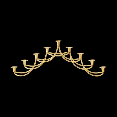 Harmony 18Kt Gold Plated Menorah