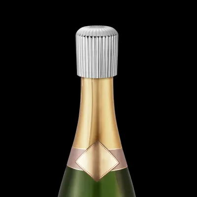 Bernadotte Mirror Polished Stainless Steel TPE Champagne Stopper