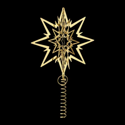 Top 18kt Gold Plated Star Large