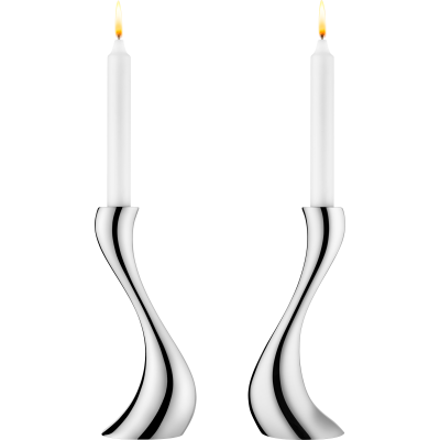 Cobra Candleholder Medium, Set Of Two