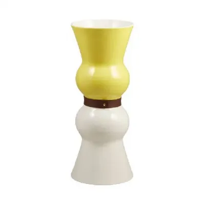 Vase Siam Lemon Yellow Kaolin White Vase Siam Large, Lemon Yellow, Kaolin White 7 3/32" Dia - 17 5/16" H