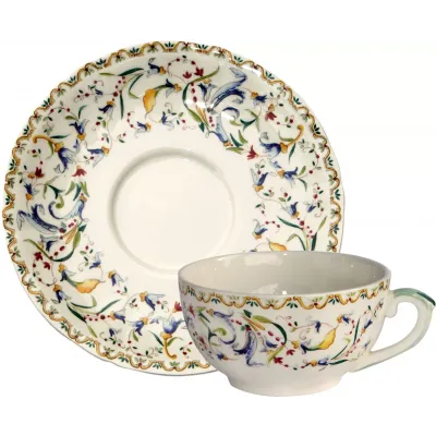 Toscana Tea Cups & Saucers 6 3/4 oz, 6" dia Set of 2