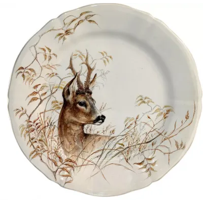 Sologne Dessert Plate Deer 9 1/4" Dia