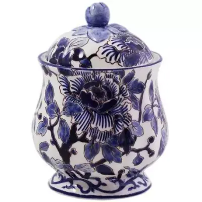 Pivoines Bleues Sugar Bowl 10 oz