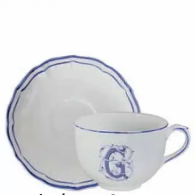 Pivoines Bleues Breakfast Cup & Saucer 10 oz - 7" dia