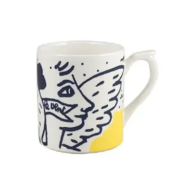 Archipel Sentimental Mug Face 8 5/8 Oz - 3 3/4 H