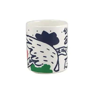 Archipel Sentimental Mug Face 8 5/8 Oz - 3 3/4 H