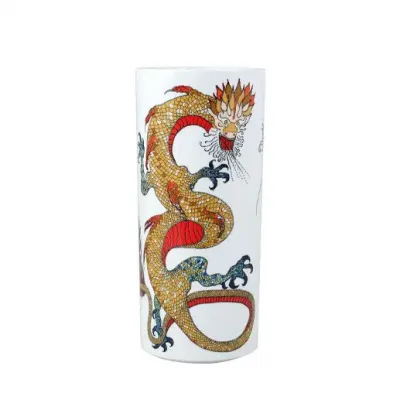 La Prestic Ouiston Cylinder Vase, Dragon 3 7/16" x 7 13/16"