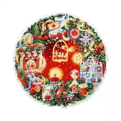 Christmas Collection Dessert Plate Fantasy Christmas 2023 8 3/4" Dia