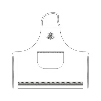 Monogramme Apron 32 1/4" L-30 5/16" H