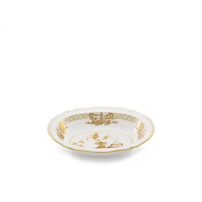 Oriente Italiano Aurum Antico Doccia Deep Oval Tray Cm 25 In. 9,8