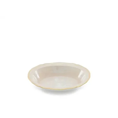 Oriente Italiano Meringa Antico Doccia Deep Oval Tray Cm 25 In. 9,8