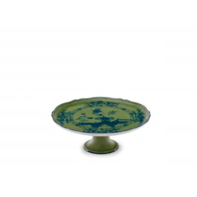 Oriente Italiano Antico Doccia Malachite Cake Stand 30.5 cm