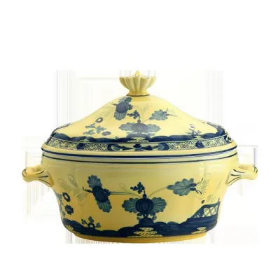 Oriente Italiano Citrino Oval Tureen With Cover Lt 3.85 Oz. 135 3/4