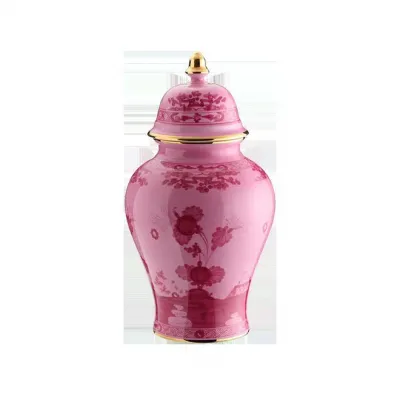Oriente Italiano Porpora Potiche Vase With Cover In. 15 Cm 38