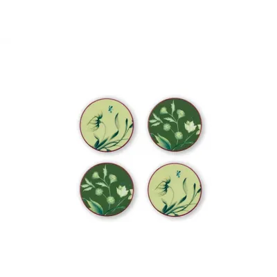 Florenza - Acanto Oggetti Set Of 4 Coasters Cm 10 In. 4