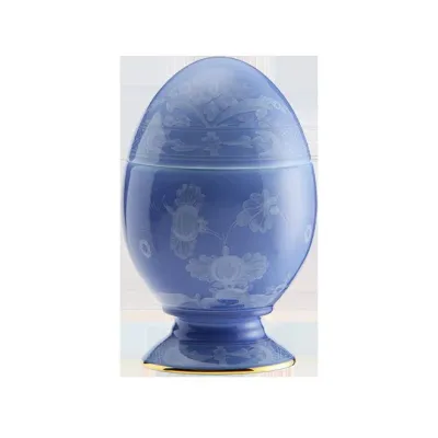 Oriente Italiano Pervinca Oggetti Egg With Cover 5 1/4 in