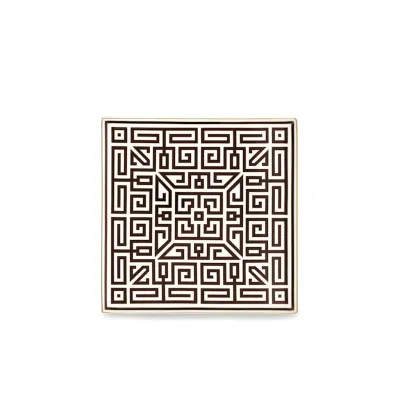 Labirinto Ebano Vide Poche Squared Plate Cm 30 In. 18 1/4 Feeling Shape