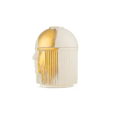 LCDC Gold White L'Amazzone Scent Diffuser Holder cm 15 in 5.9 White