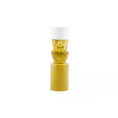 LCDC Collezione Il Letterato Candle Holder cm 23 in 9 Saffron