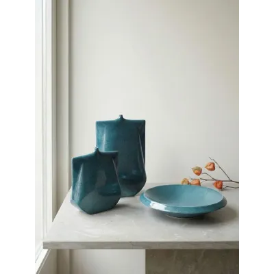 Kimono Teal Vase Tall