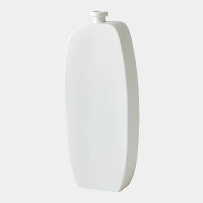 Bridwell Matte White Bottle 15"H x 2"W x 6"D