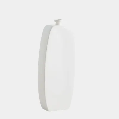 Bridwell Matte White Bottle 15"H x 2"W x 6"D